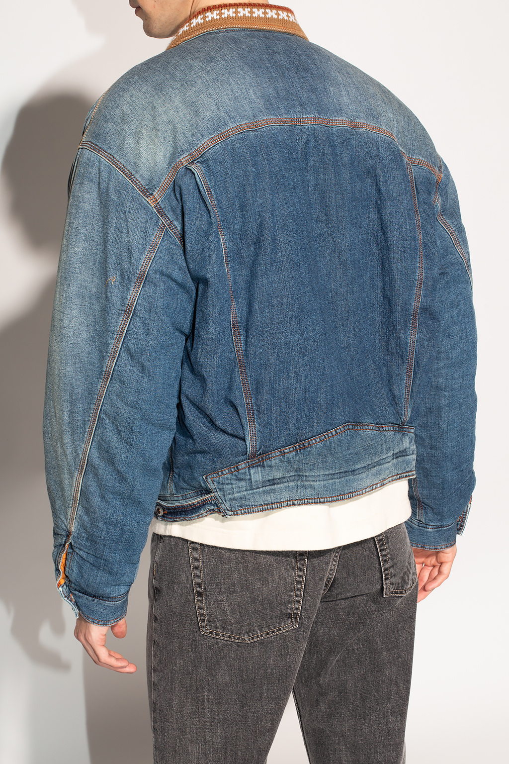 Diesel sherpa cheap denim jacket